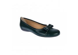 Marimea 39 Balerini dama casual din piele naturala de culoare verde inchis